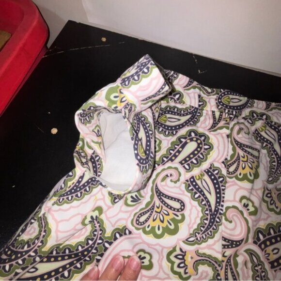 Boden Women’s 14 Shorts Paisley Green Blue Pink Multicolor Design Pockets Boho - Picture 4 of 7